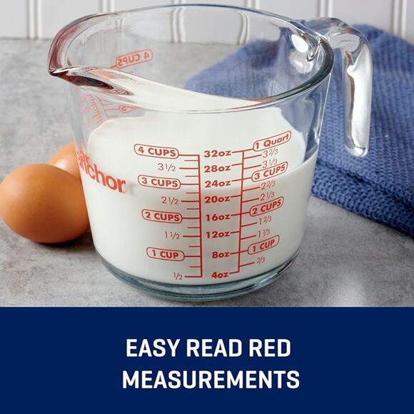 Anchor Hocking Glass Measuring Cup, 4 Cup - Picture 5 of 8
